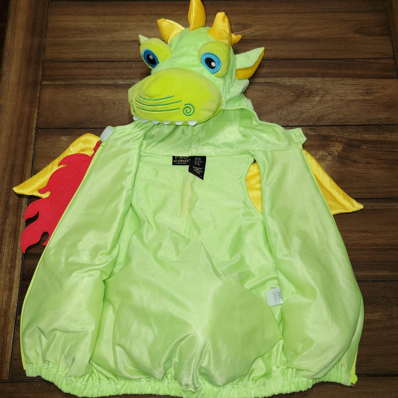 FAO Schwarz Infant Dragon Costume - Size 18M