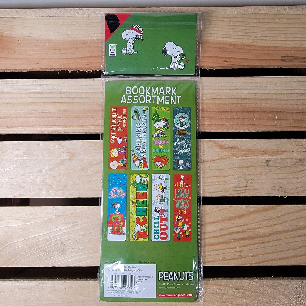 Set of 8 Holiday Peanuts Bookmarks - NEW / SEALED