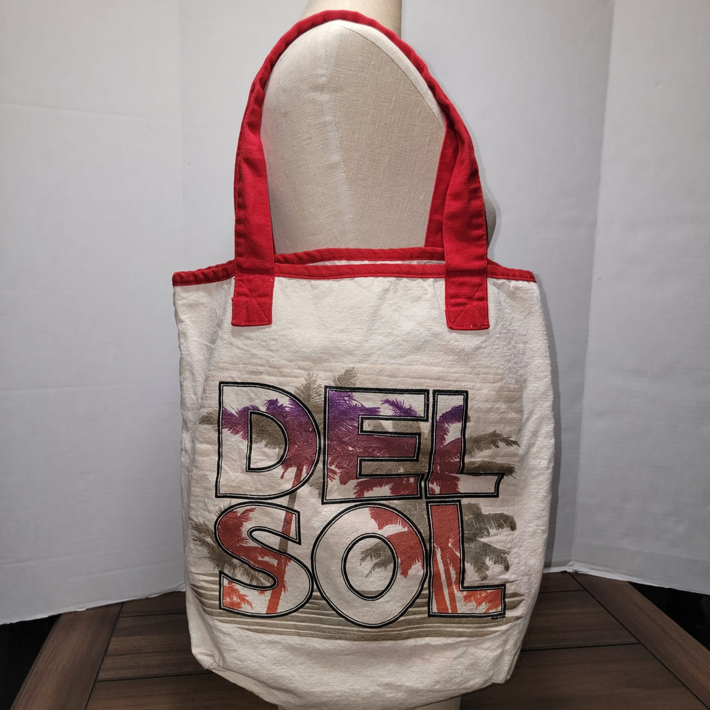Del Sol Color Changing Canvas Bag w/ Palm Trees