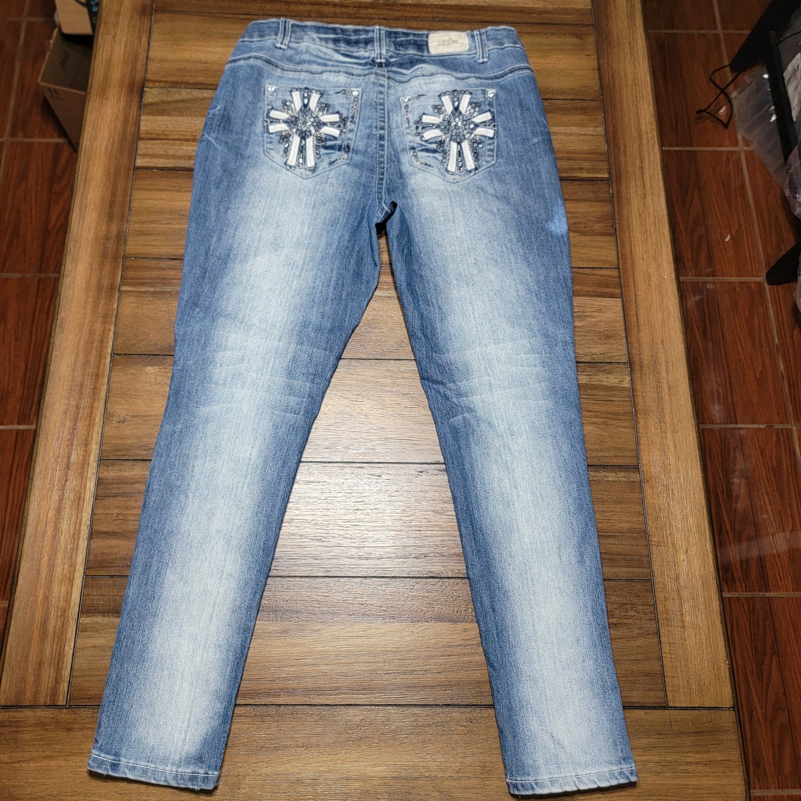 ZCO Jeans w/ Sequin Back Pockets - Size 16