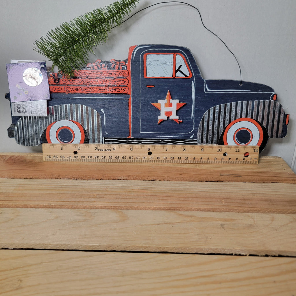 FOCO MLB Merch Houston Astros Christmas Truck Sign - NWT