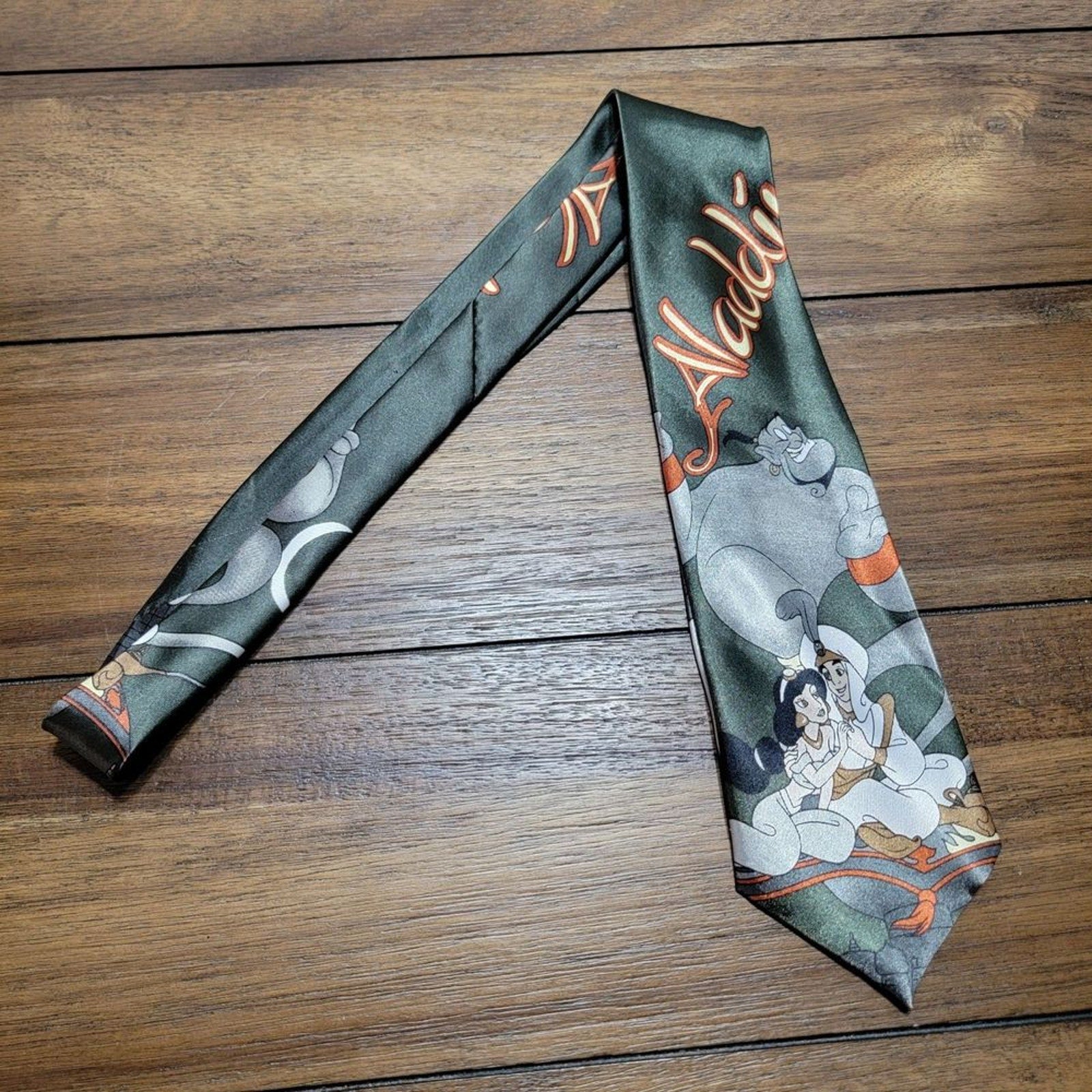 Disney Aladdin Dark Green Neck Tie