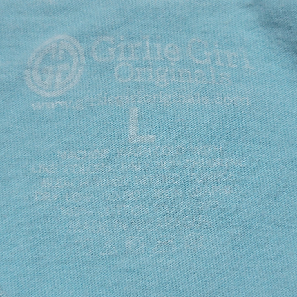 Girlie Girl Originals Blue Tee "Life Is Short.." - Size Large