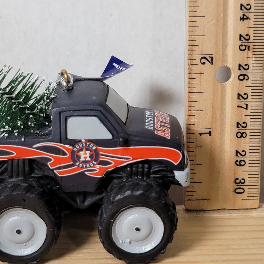 MLB Houston Astros Christmas Ornament Monster Truck w/ Tree - NWT