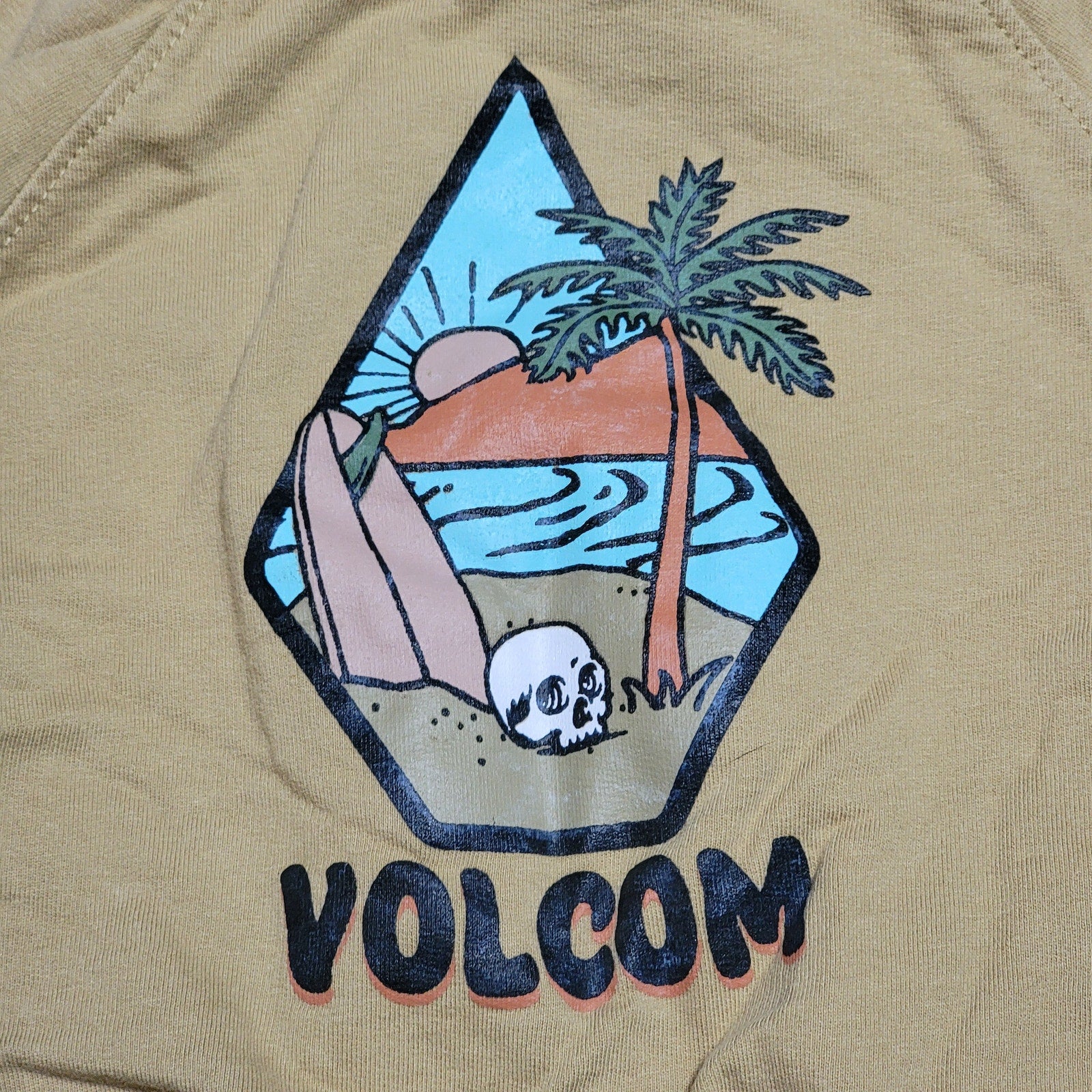 2 Pc Volcom Infant Pant & Matching LS Hooded Island Skull Shirt Set  - Size 18M