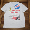 Romwe x Pepsi White Unisex Tee "More Bounce To The Ounce" - Size Medium