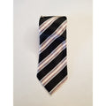 Donald J Trump Signature Collection Neck Tie Blue and White Diagonal Stripes