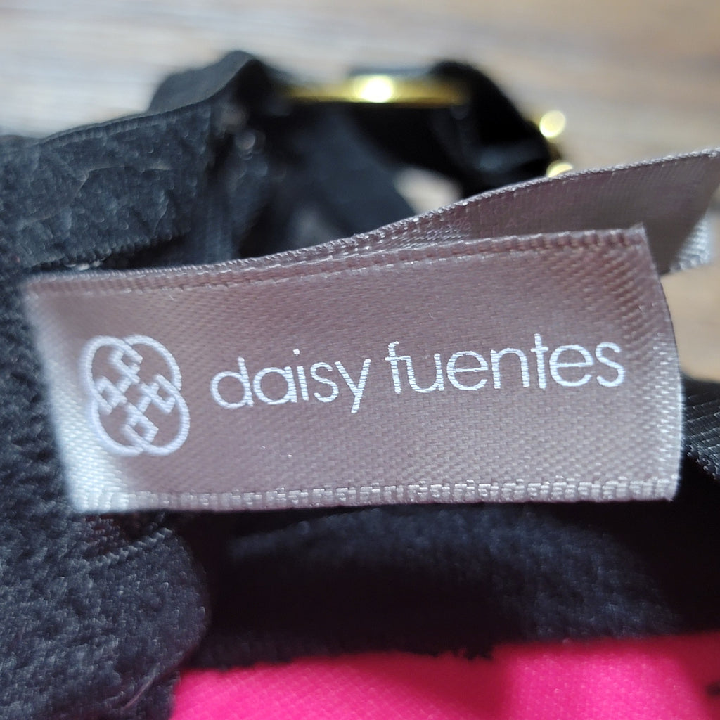 Daisy Fuentes Pink & Black Lace Sheer Babydoll Lingerie - Size 2X