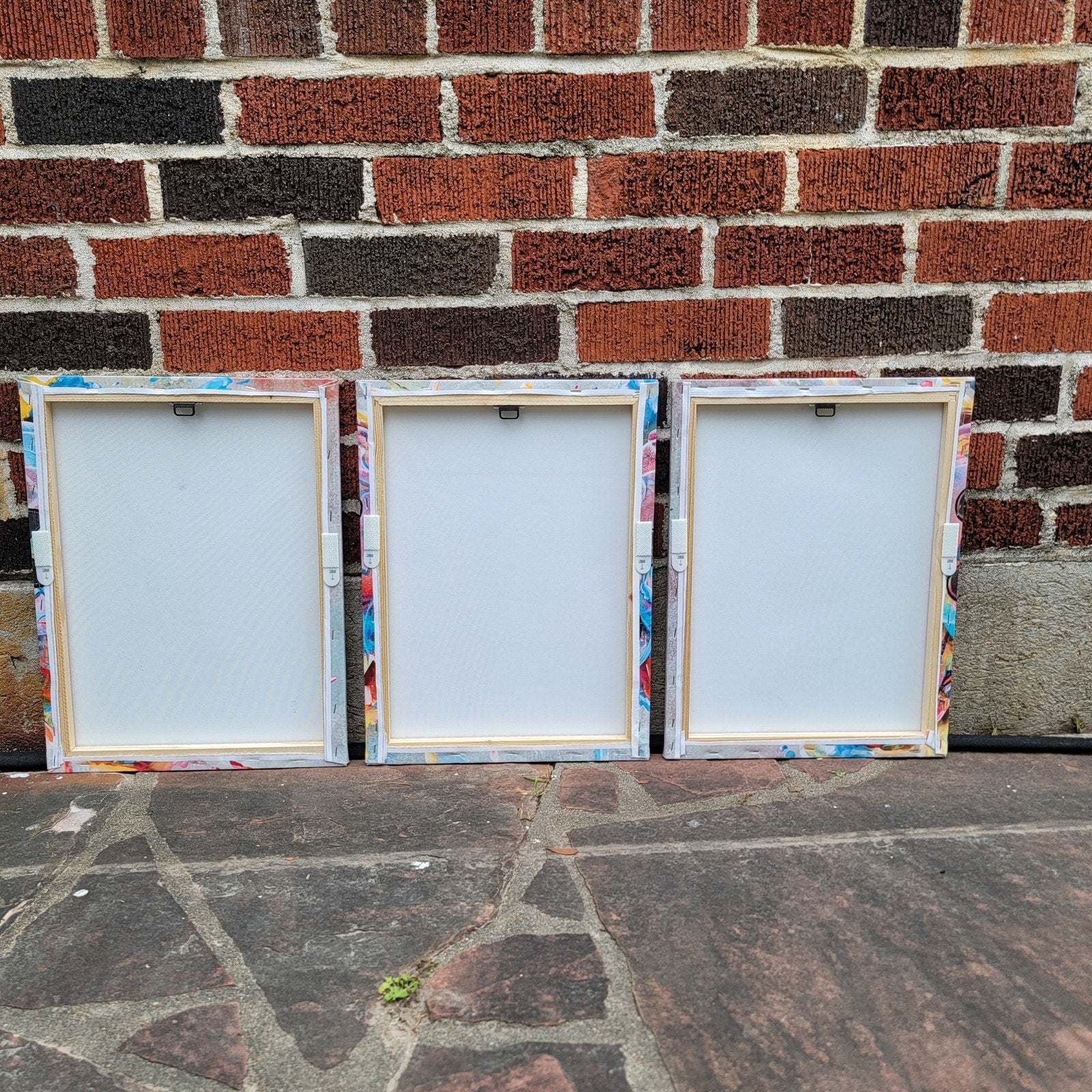 3 Pc Graffiti-Style Video Game Controller Canvas Print