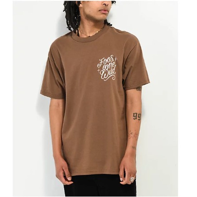 Foos Gone Wild Brown Unisex Tee w/ Tattoo Inspired Graphics - Size XL