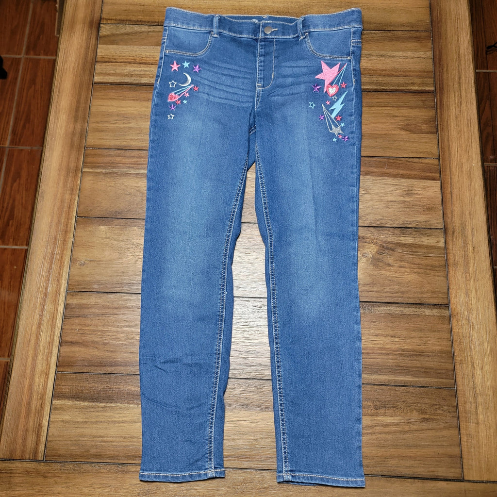 Wonder Nation Girls Jegging w/ Embroidered Stars - Size XL (14-16) Plus