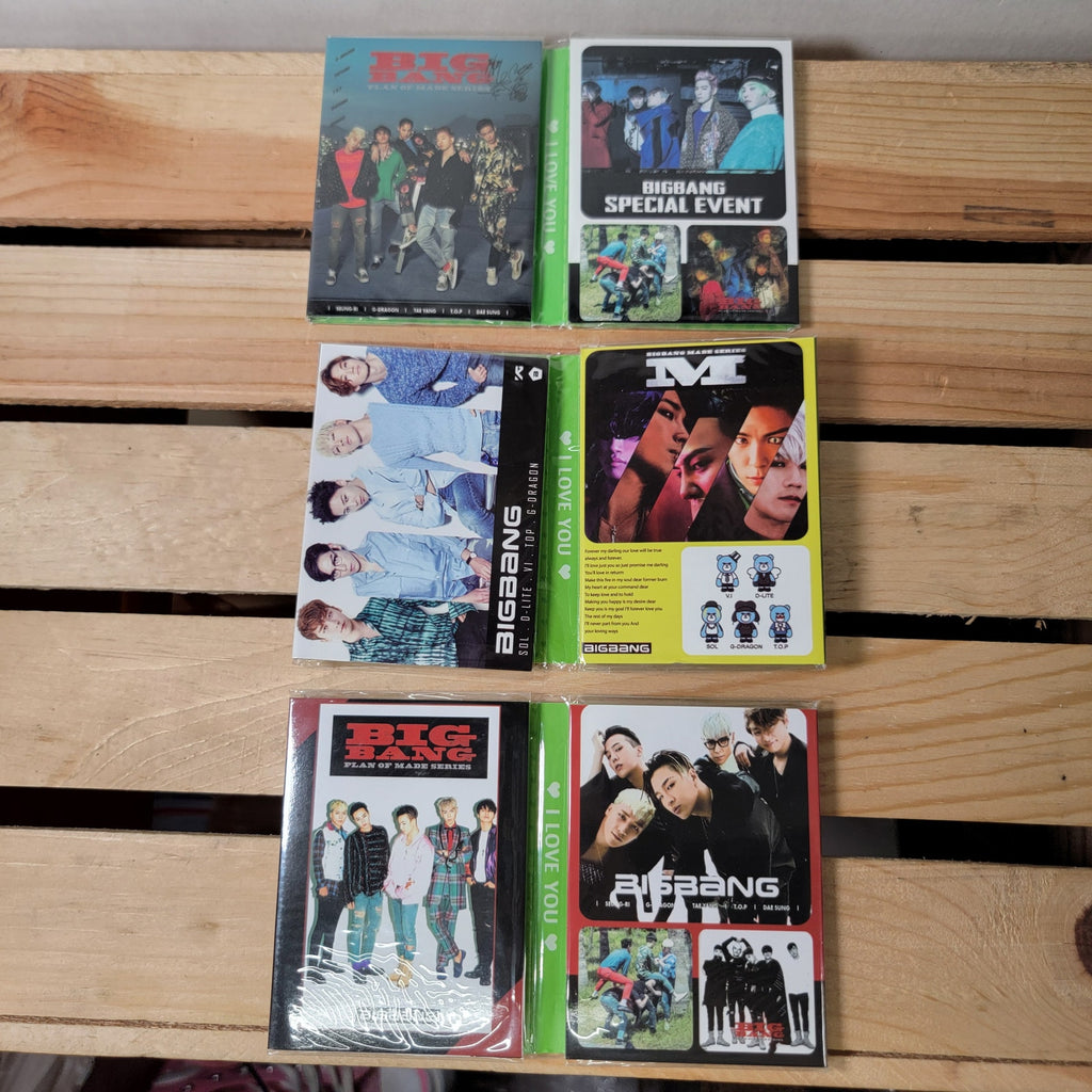 Set of 3 BigBang Photocard Memo Set - NEW