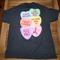 Jeffree Star Black Unisex Tee Candy Hearts - Size XL