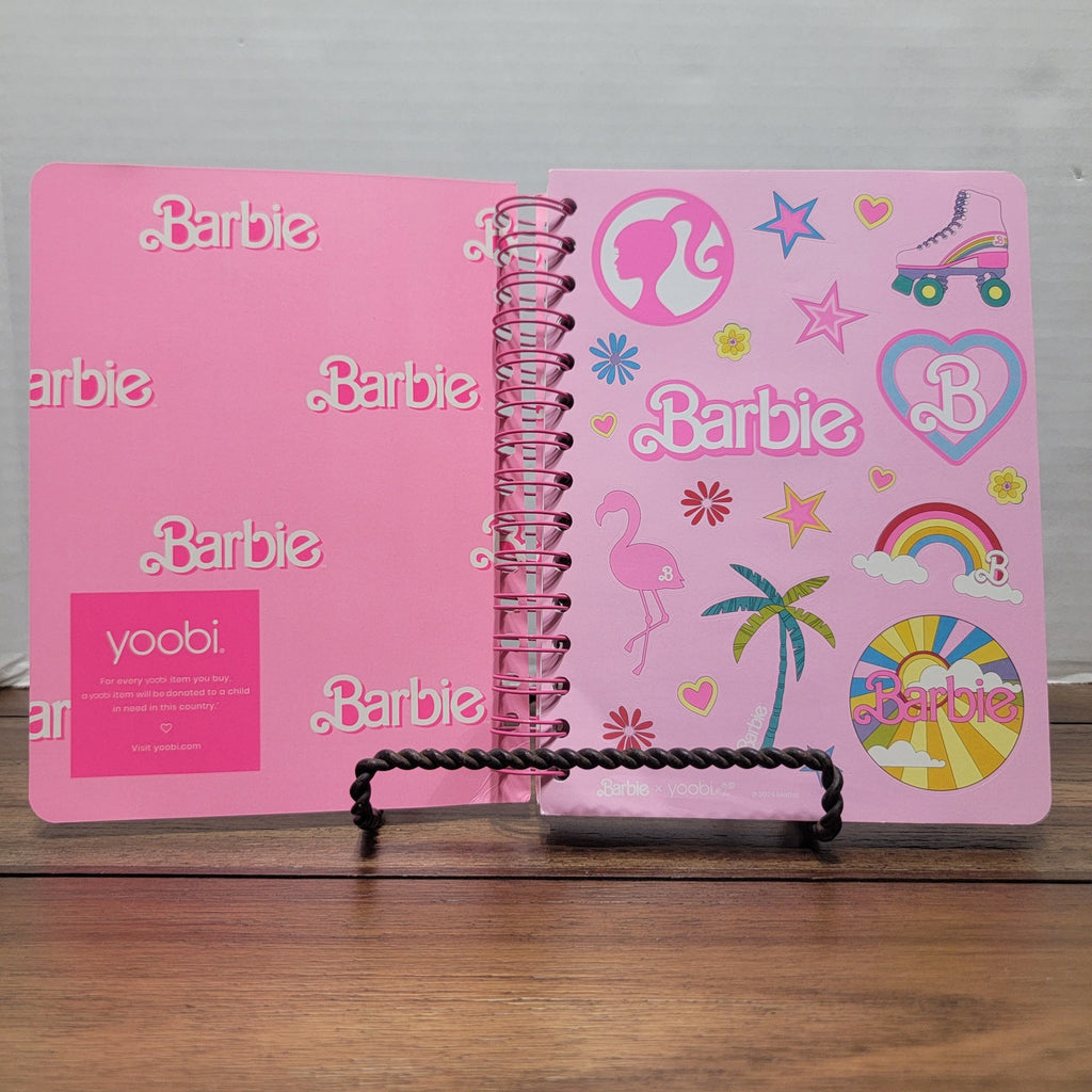 3 Pc Barbie Notebooks: Spiral, Composition & Journal - NEW