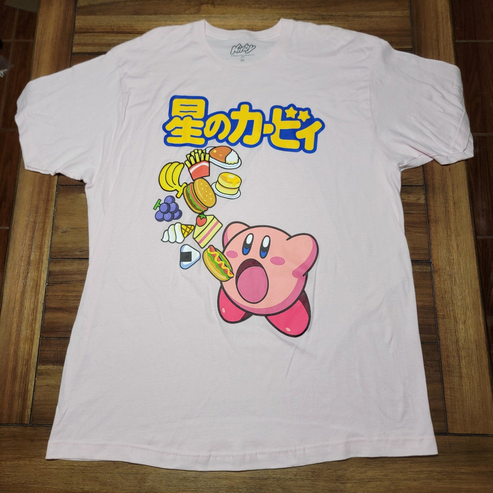 Kirby Unisex Pink Tee "Kirby Of The Stars" - Size XL