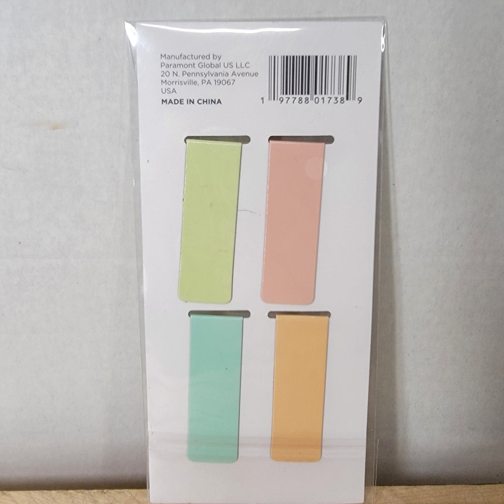 Line & Letter Magnetic Book Marks (4 Count) - NEW / SEALED