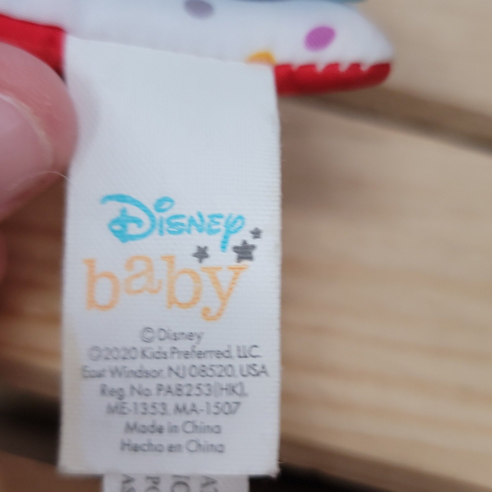Disney Baby Mickey Mouse Soft Crinkle Book w/ a Teething Corner
