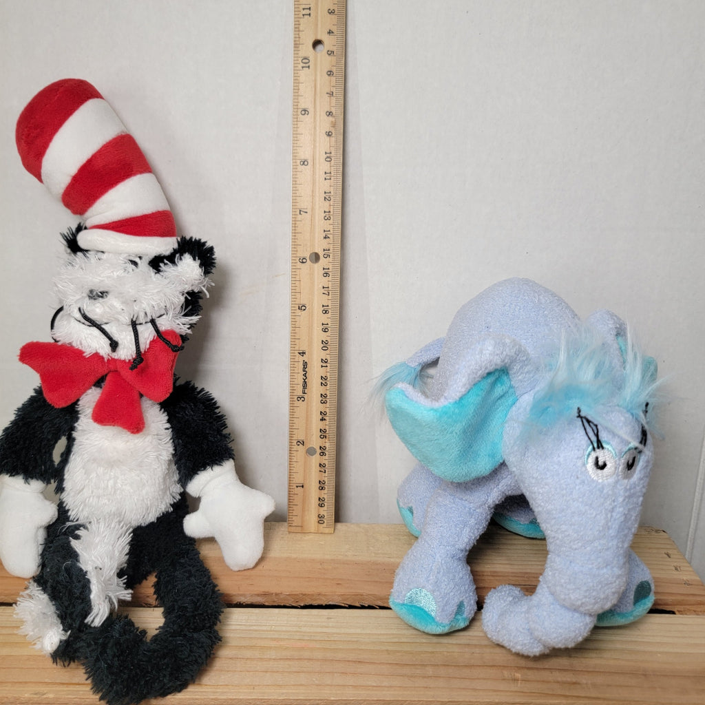 Set of 2 Dr. Seuss Plush Toys: Cat In The Hat & Horton