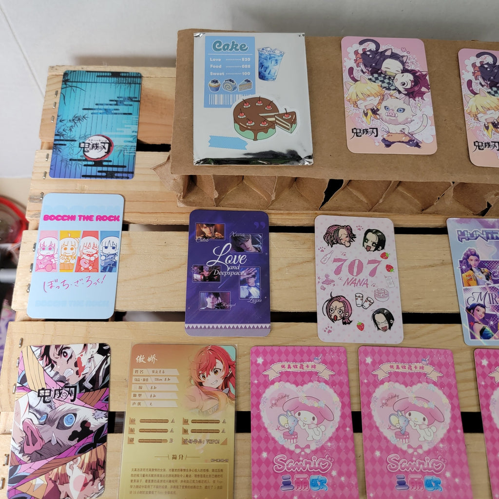Set of 15 Random Collectible Anime Cards