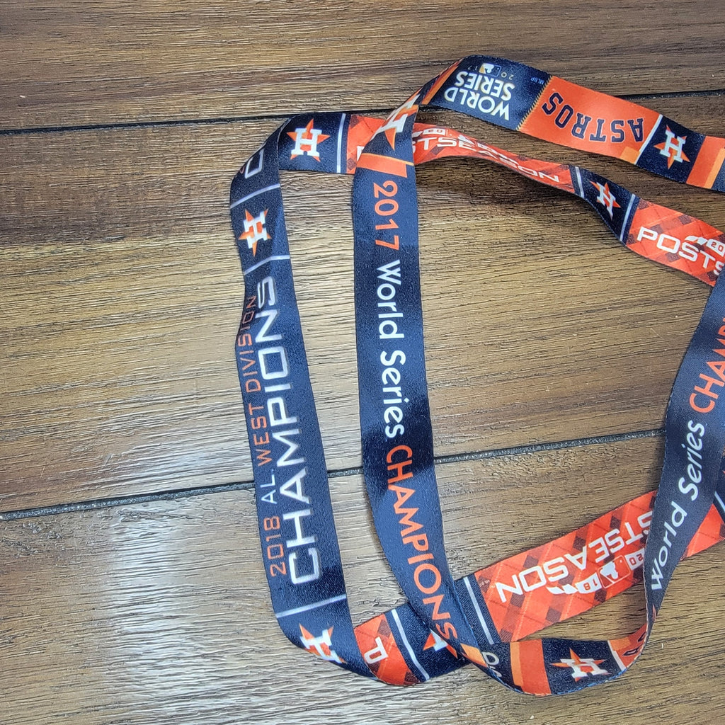 Set of 2 Houston Astros World Series Lanyards: 2017 & 2018