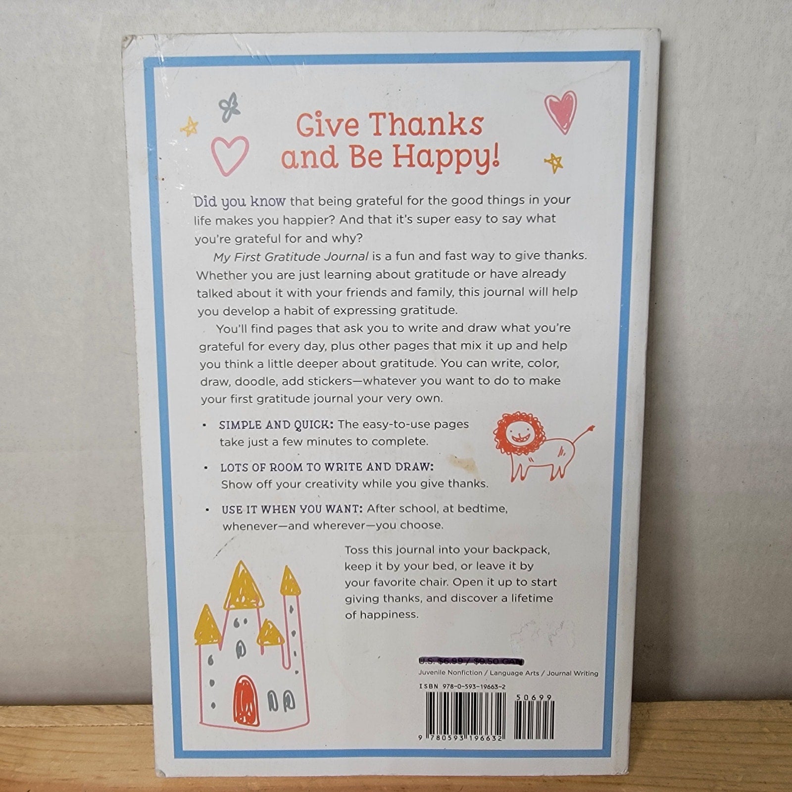 BOOK My First Gratitude Journal - NEW