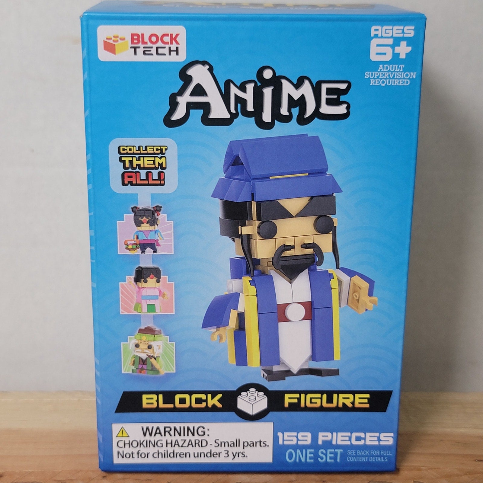 Block Tech Anime Kung Fu Martial Arts Master Block Figure - NEW
