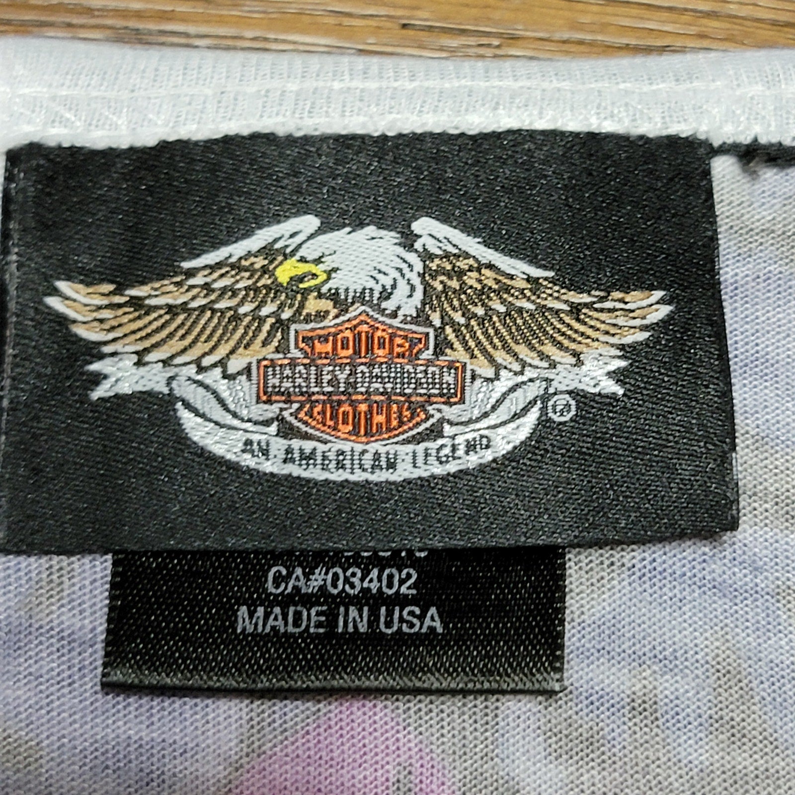 Harley-Davidson Purple & Blue Design Blouse - Size Medium