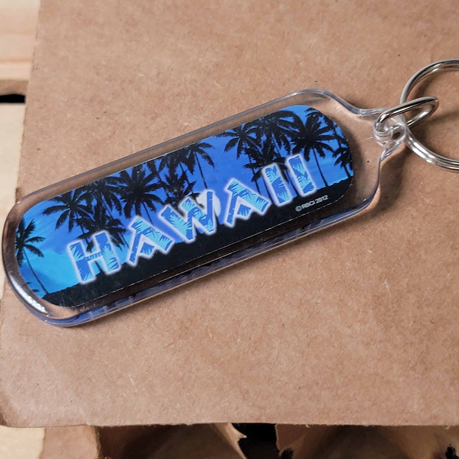 Set of 3 Hawaii Plastic Keychains
