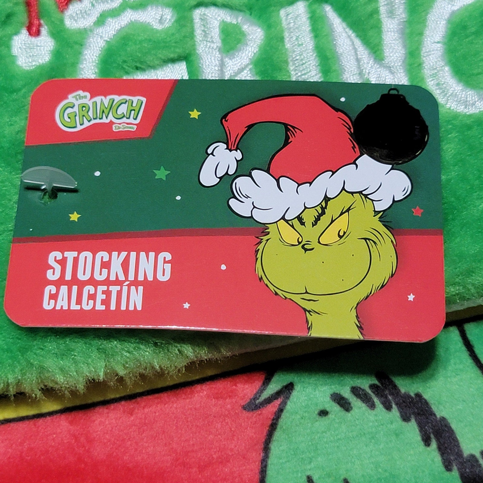Grinch Comic Strip Style Christmas Stocking - NWT