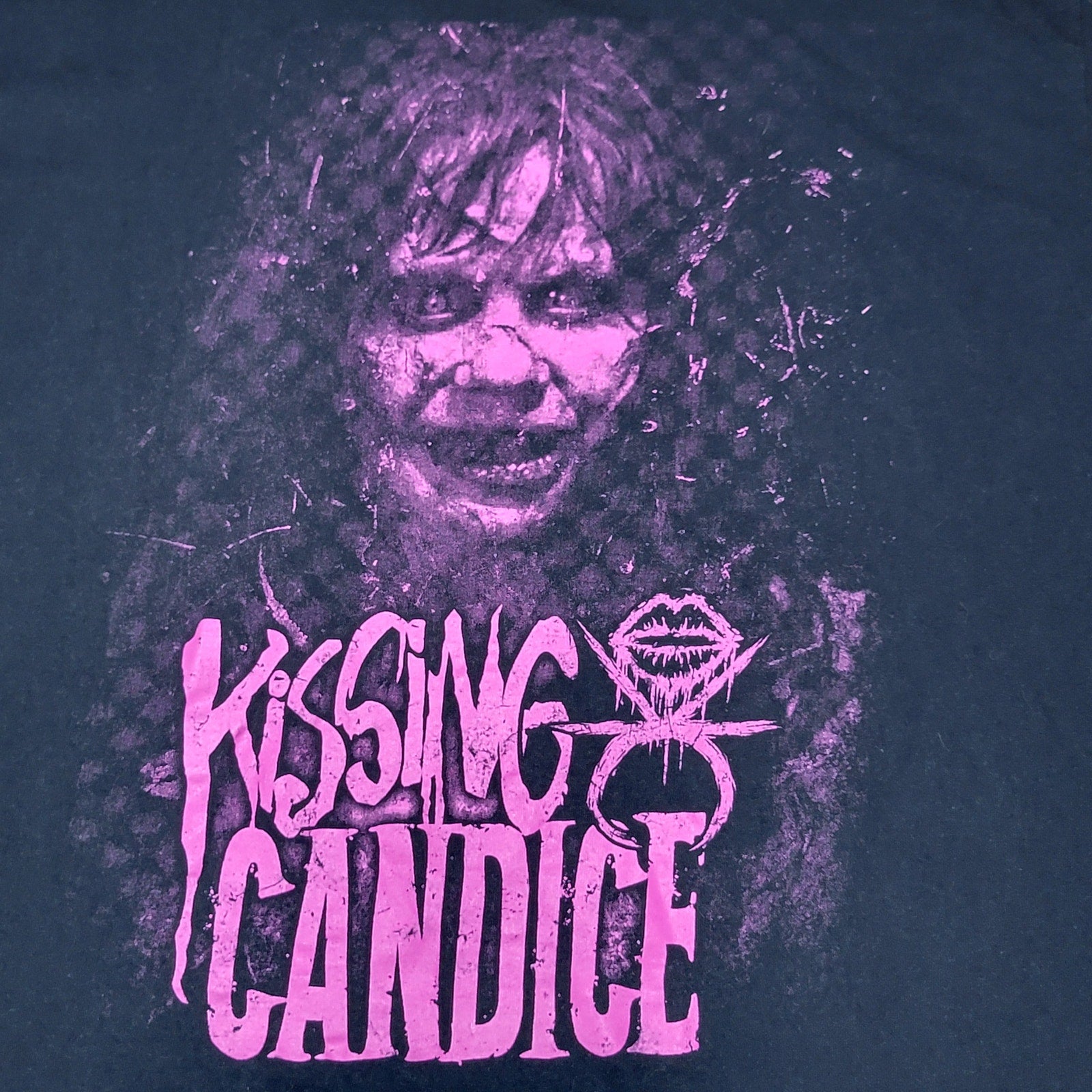 Kissing Candice Graphic Black Unisex Tee - Size XL