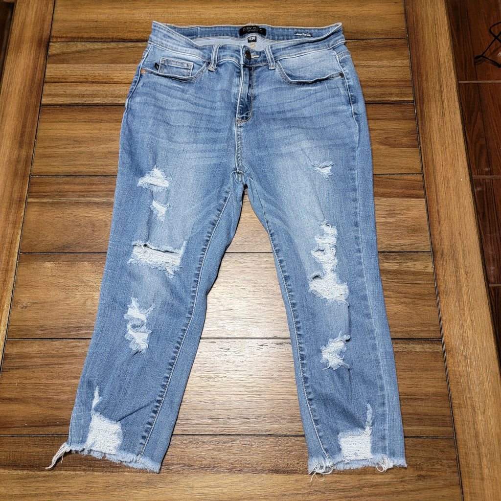 Judy Blue Skinny Fit Capri Denim Jeans - Size 11/30