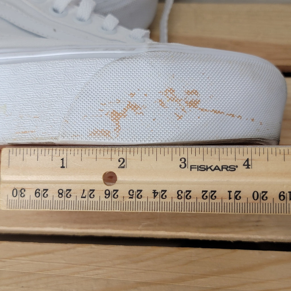 VANS Old Skool Stackform True White Sneakers - Size 4M / 5.5W