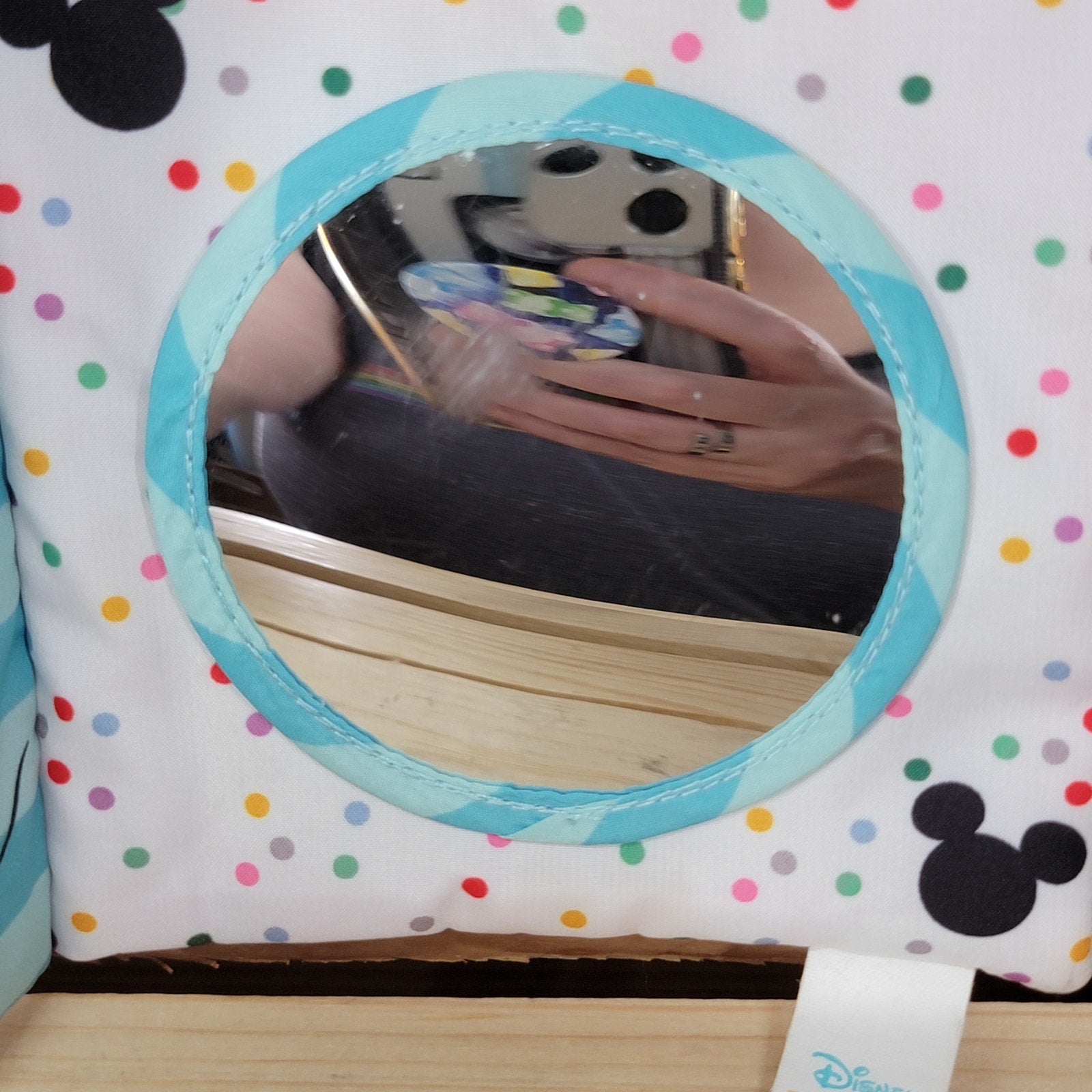 Disney Baby Mickey Mouse Soft Crinkle Book w/ a Teething Corner
