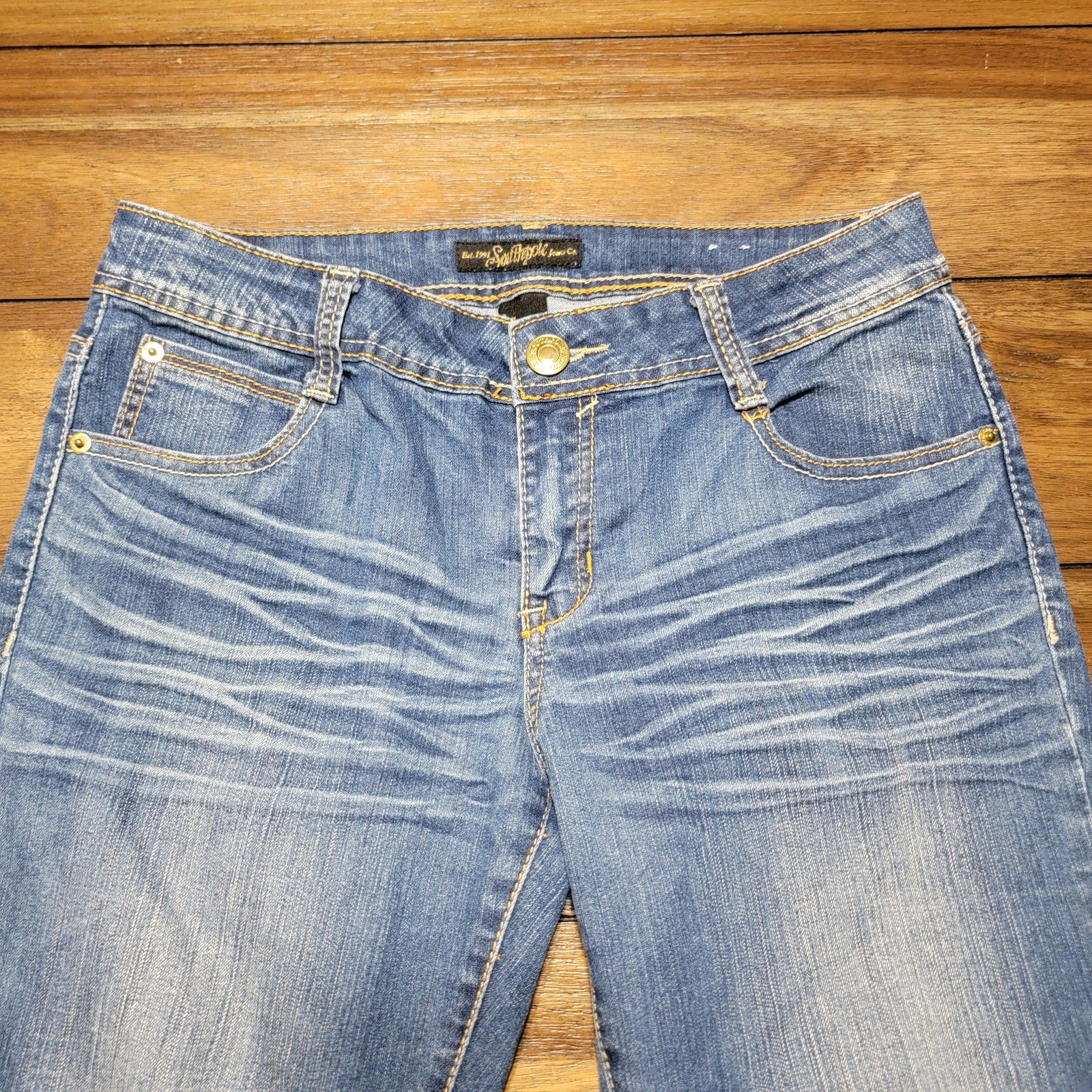 Southpole Junior Cropped Denim Jeans - Size 9