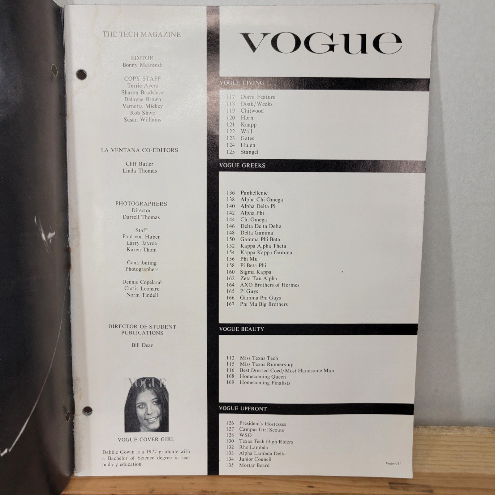 VINTAGE Vogue The Texas Tech Magazine 1976-1977