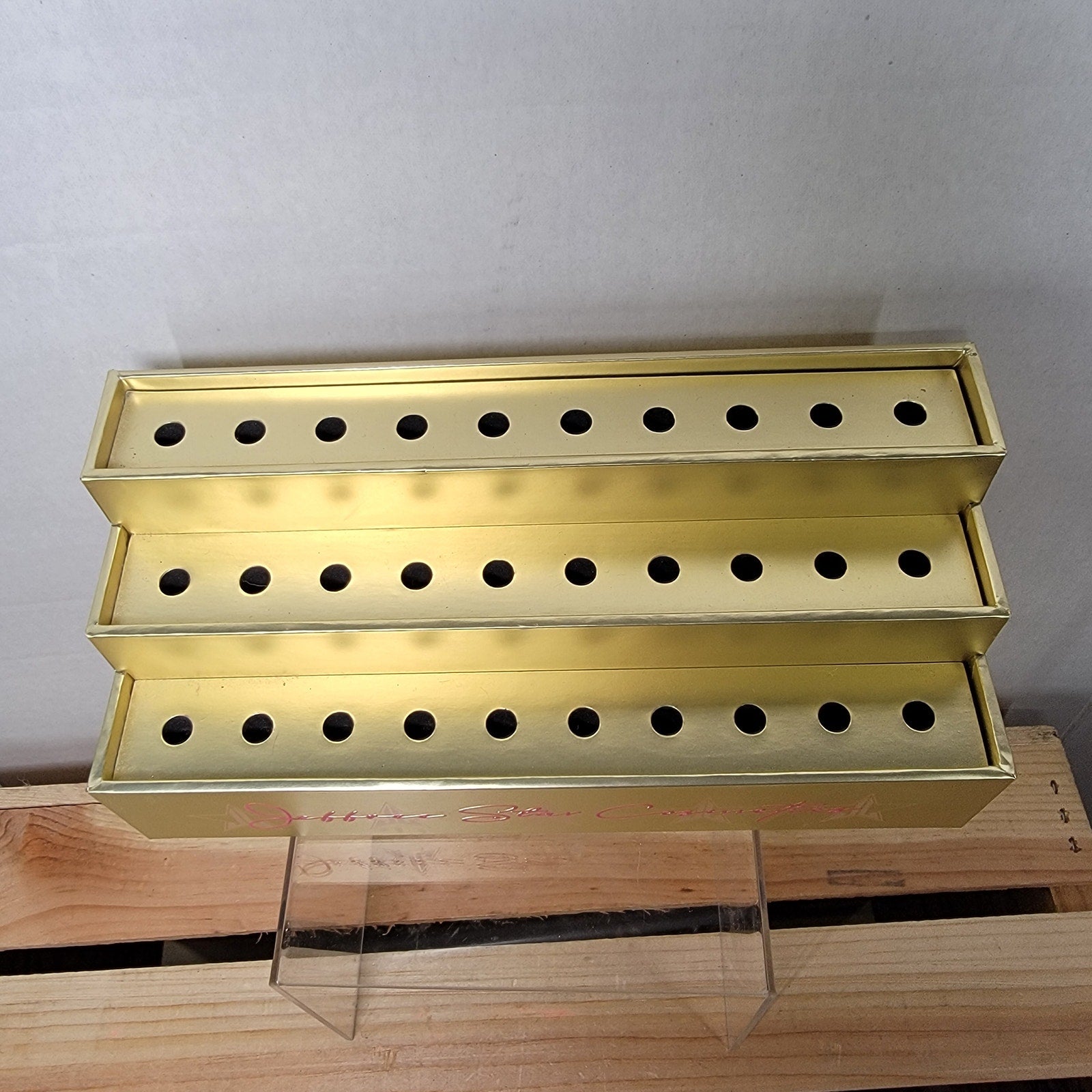 Gold Jeffree Star Cosmetics Makeup Display Holder - NWOT