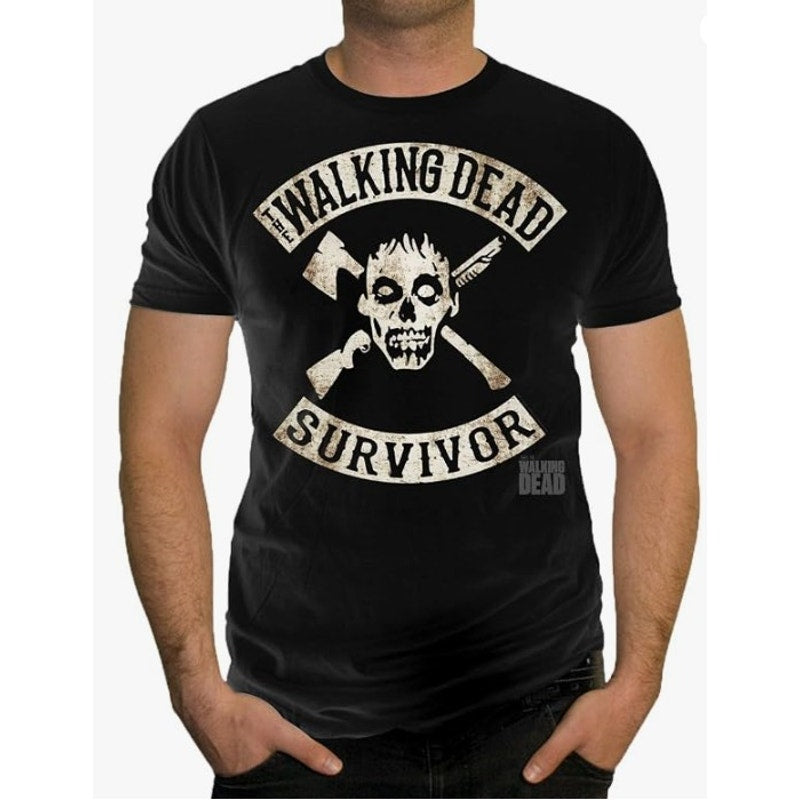 The Walking Dead Black Unisex Tee "Survivor" - Size Medium