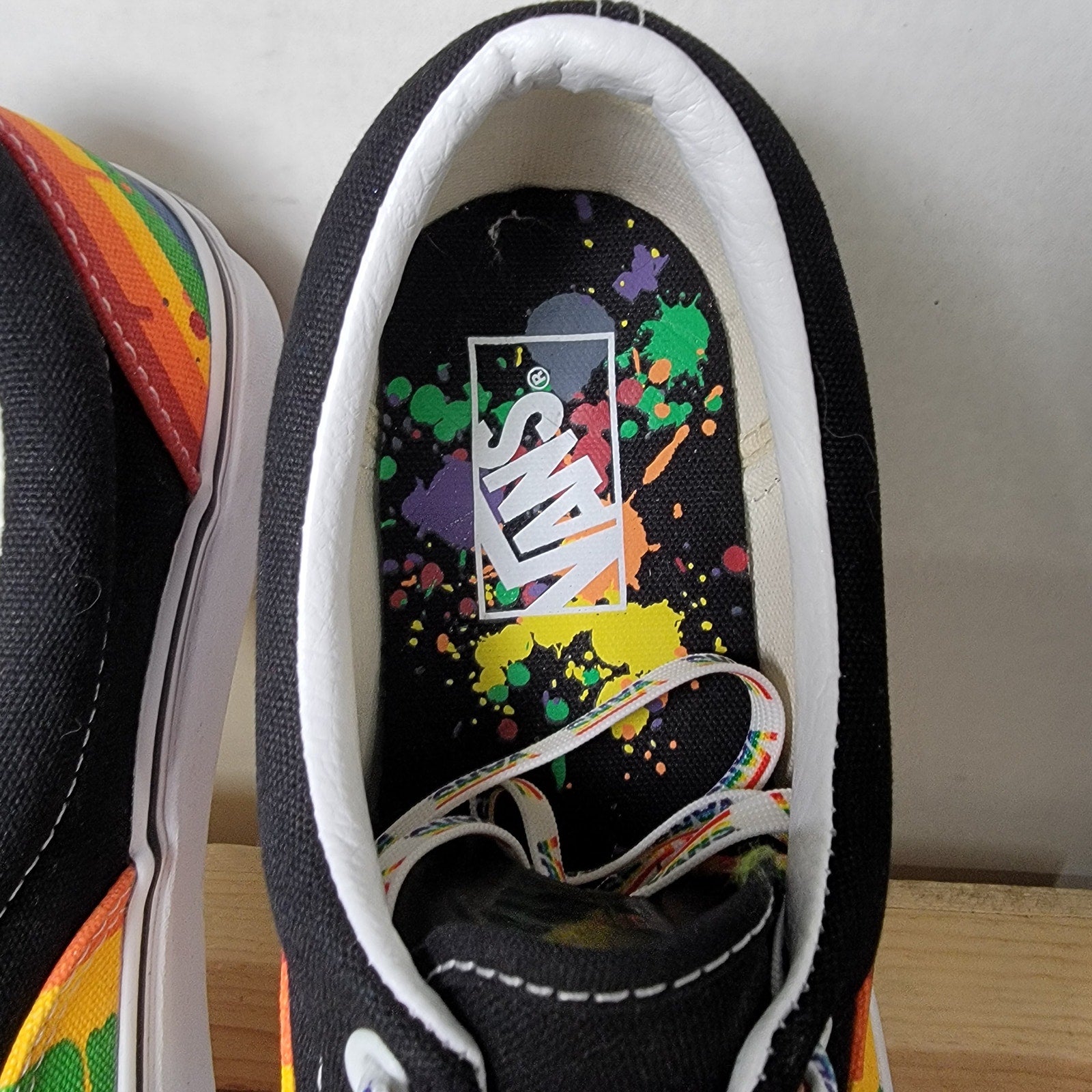 VANS Rainbow Drip Era Sneakers - Size 8M / 9.5W