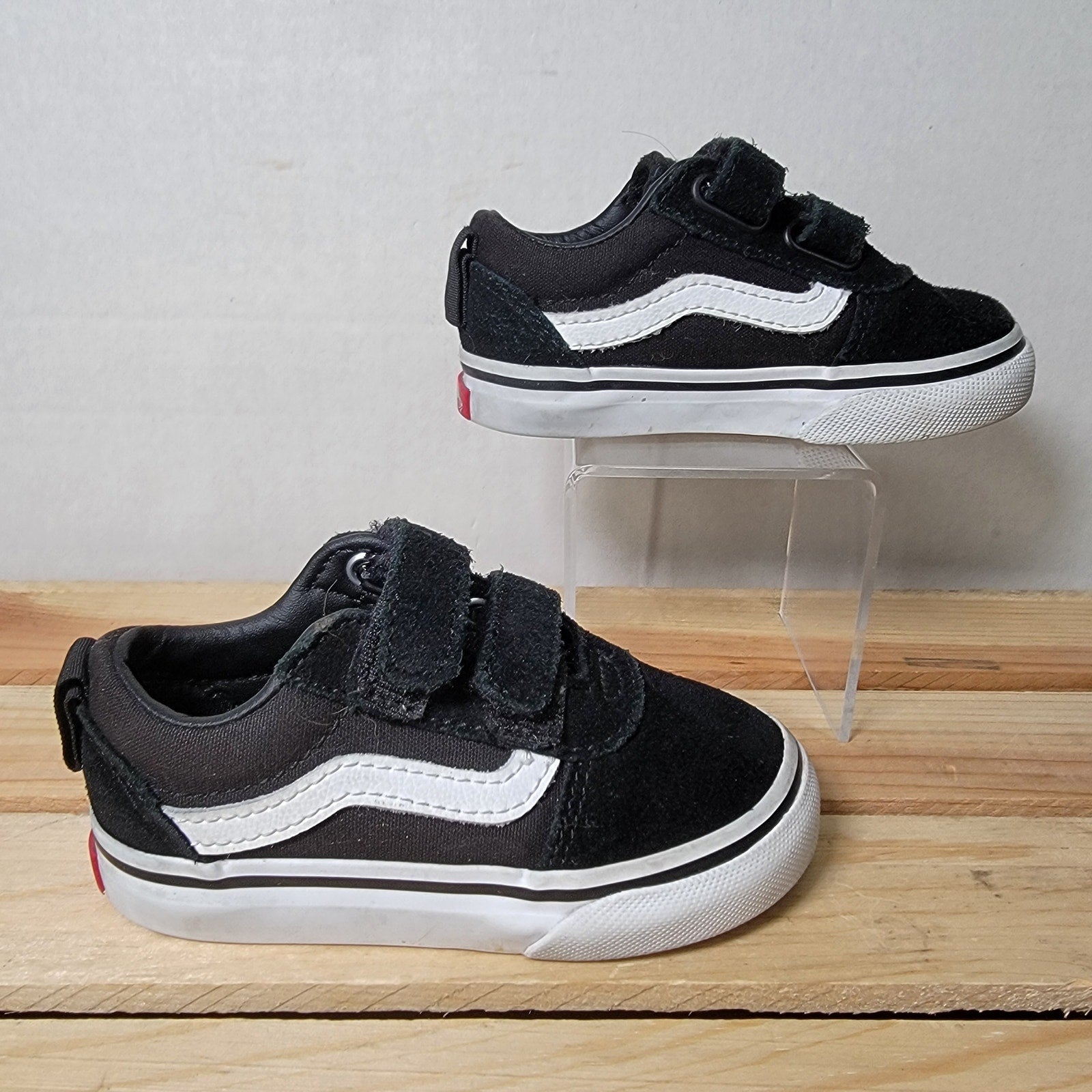 VANS Ward V Toddler Boys Black Suede Shoes - Size Toddler 6