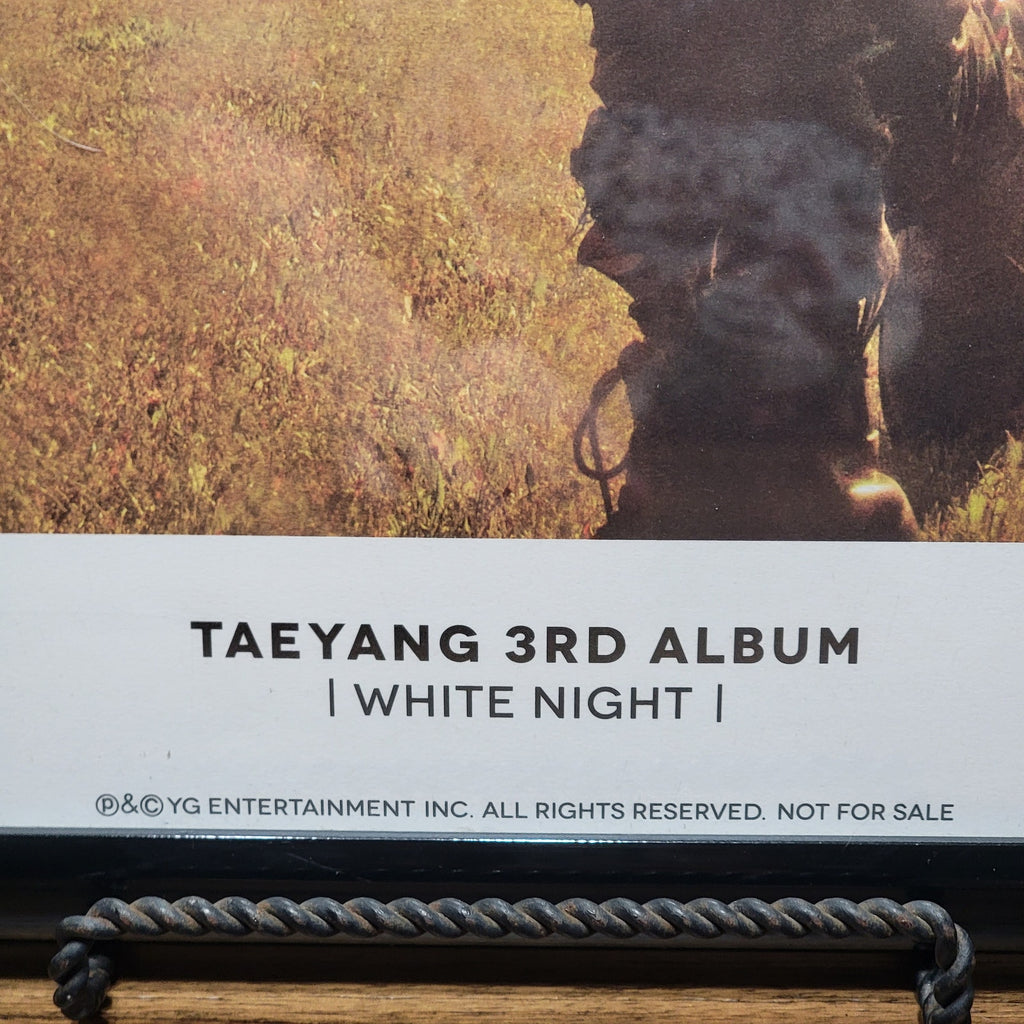 Taeyang Framed Picture "3rd Album White Night" - 21" x 29"