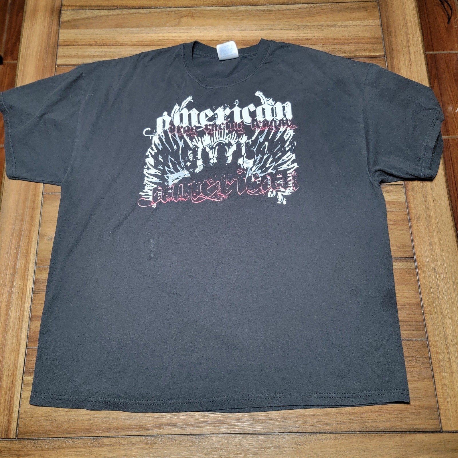 American Drag Racing League Black Unisex Tee - Size 2XL