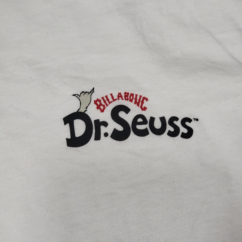 Billabong x Dr. Seuss Unisex White Tee The Grinch Summer Shirt - Size XL