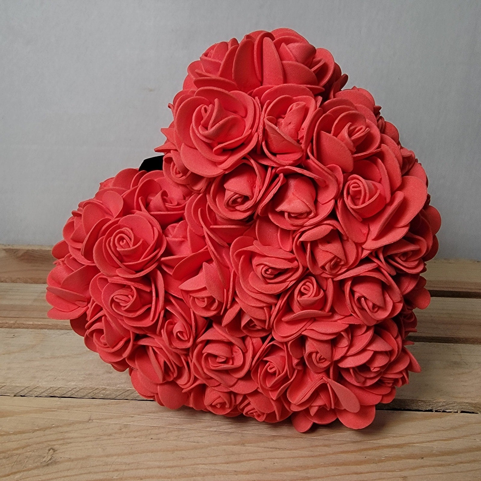 Red Foam Rose Teddy Bear w/ "Just For You" Ribbon