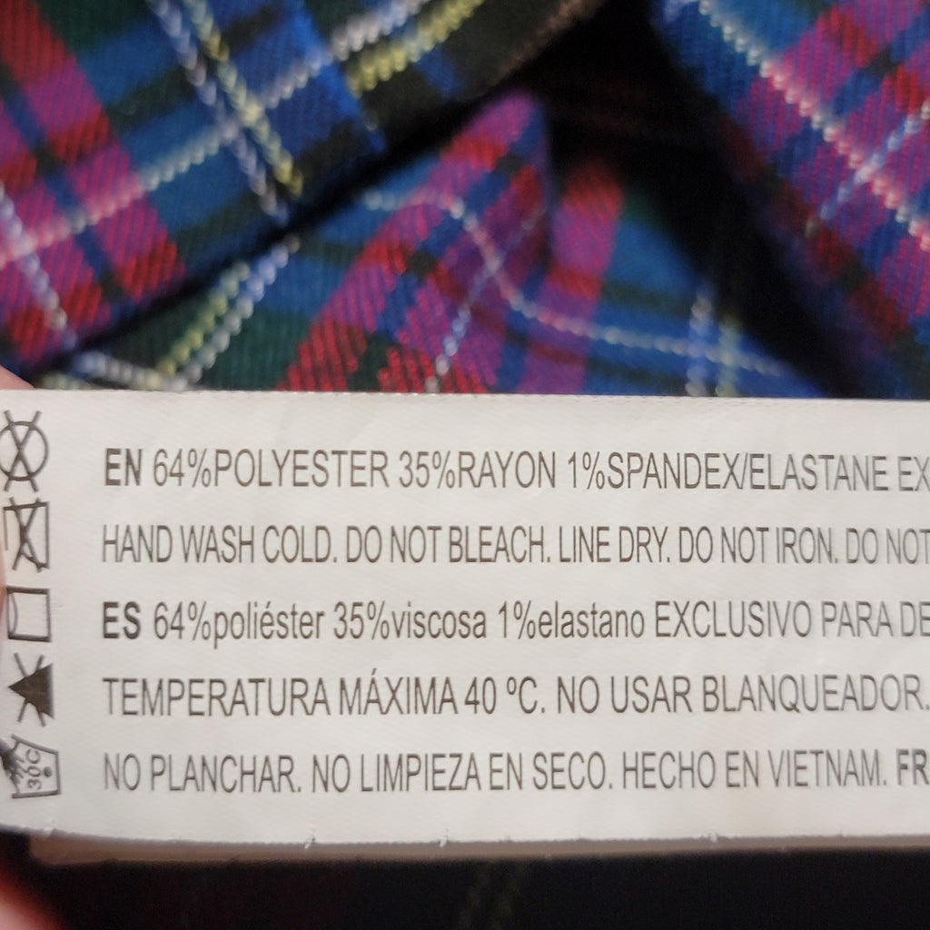 Forever 21 Plaid Mini Wrap Skirt - Size Small