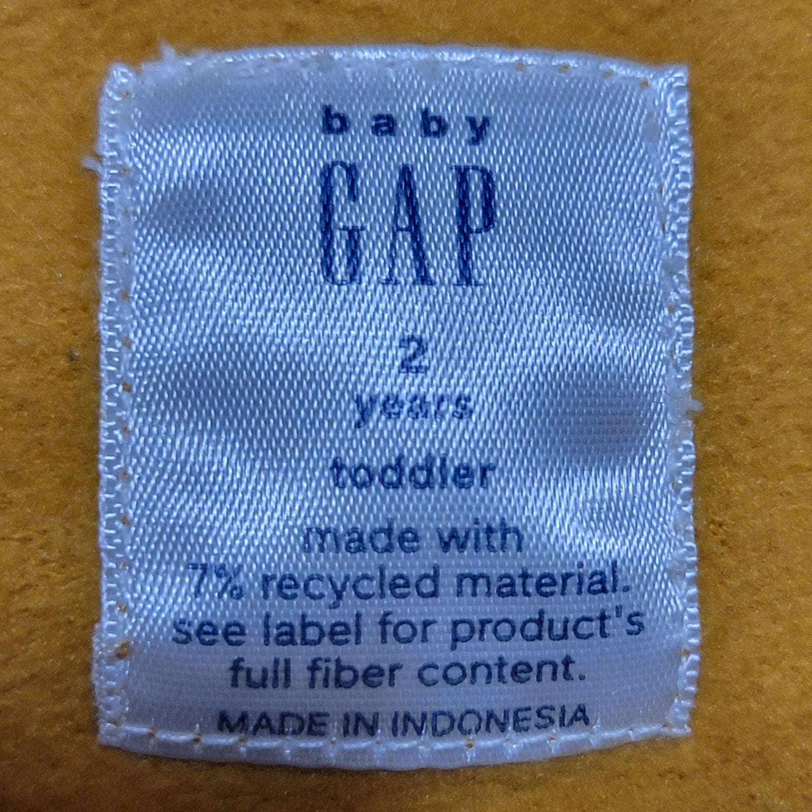 Baby Gap LS Yellow Monster Horned Hoodie - Size 2 Years (24M)