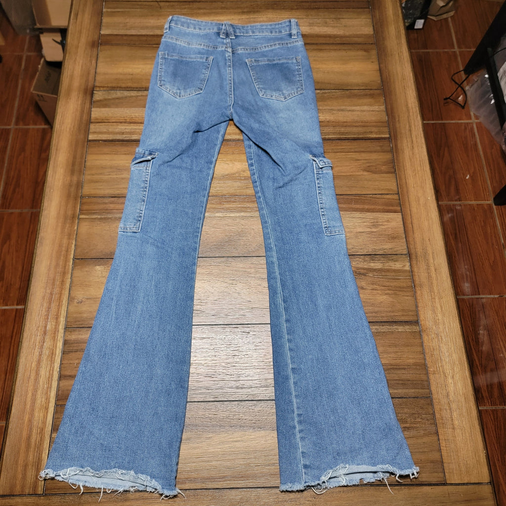 Banjara Cargo Jeans w/ Raw Hem - Size 1/24