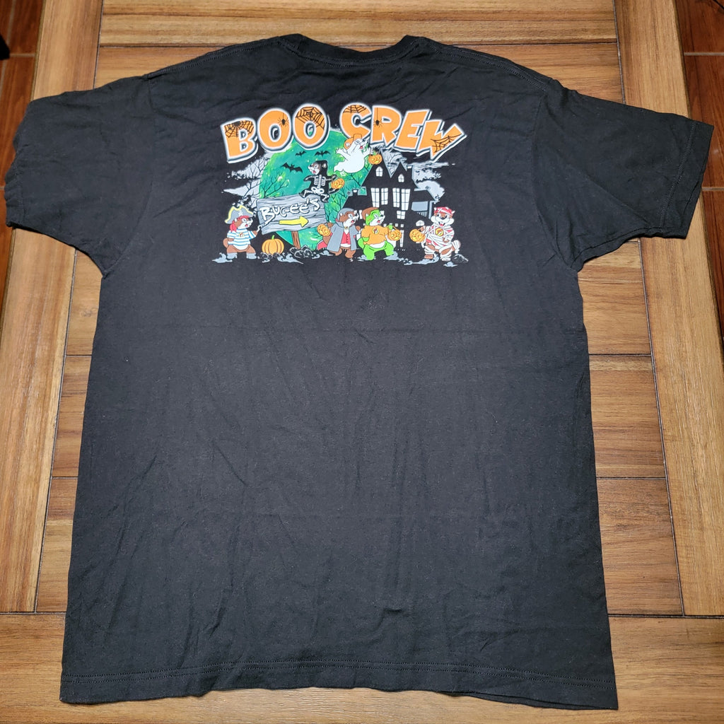 Buc-ee's Halloween Black Unisex Glow-In-The-Dark Tee "Boo Crew" - Size XL