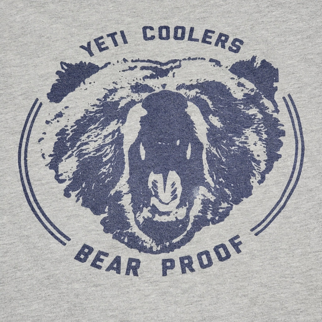 Yeti Grey Unisex Tee "Yeti Coolers Bear Proof" - Size Large