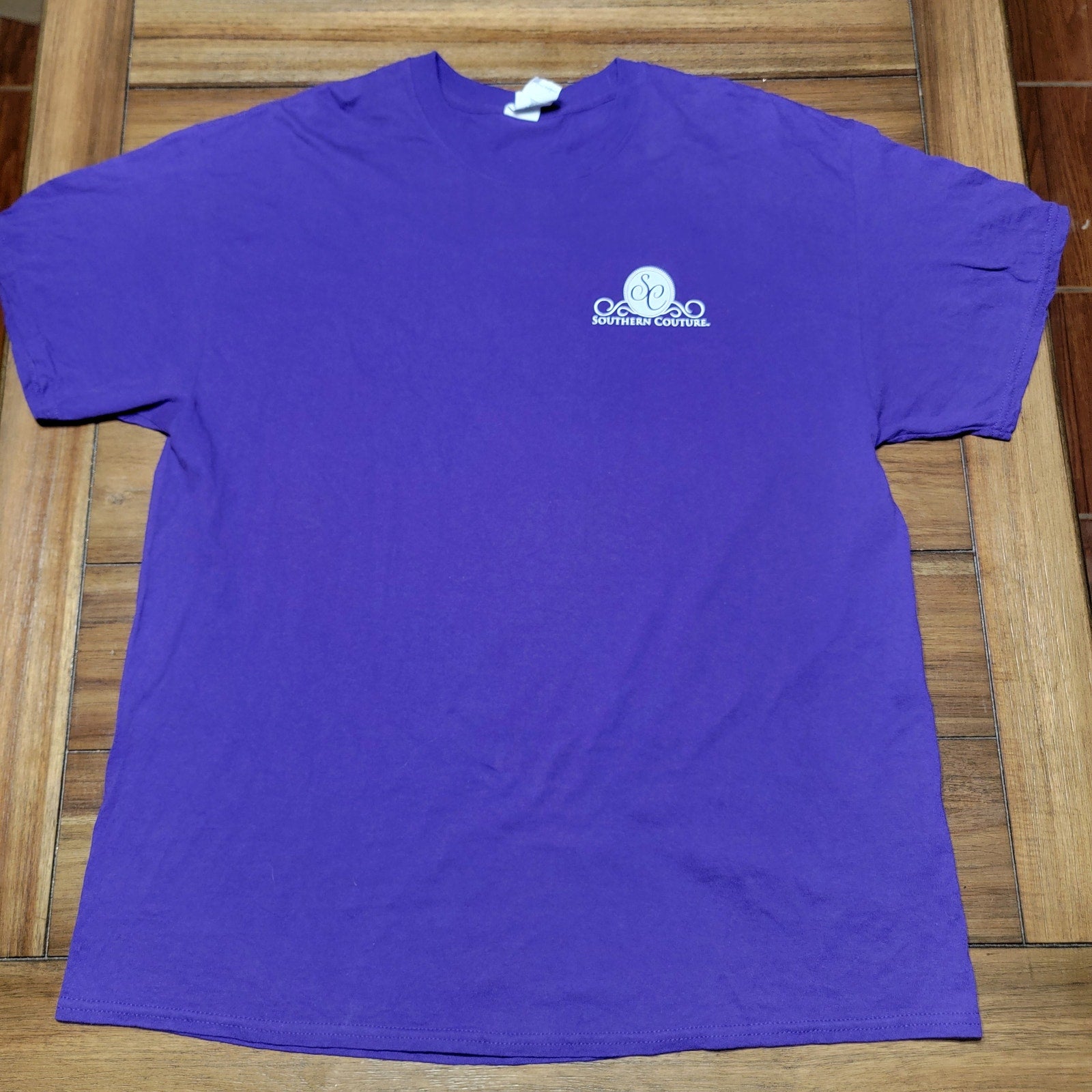 Southern Couture Purple Tee Paisley Owl - Size XL