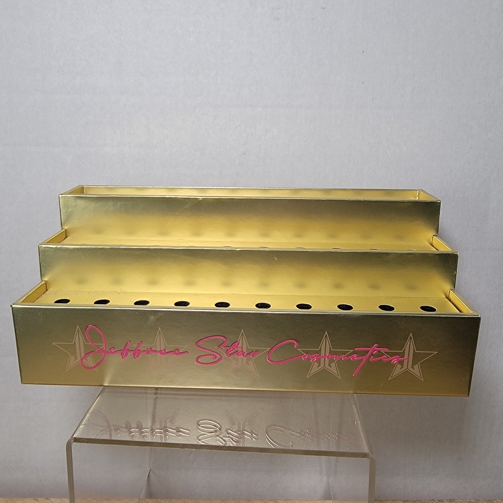 Gold Jeffree Star Cosmetics Makeup Display Holder - NWOT